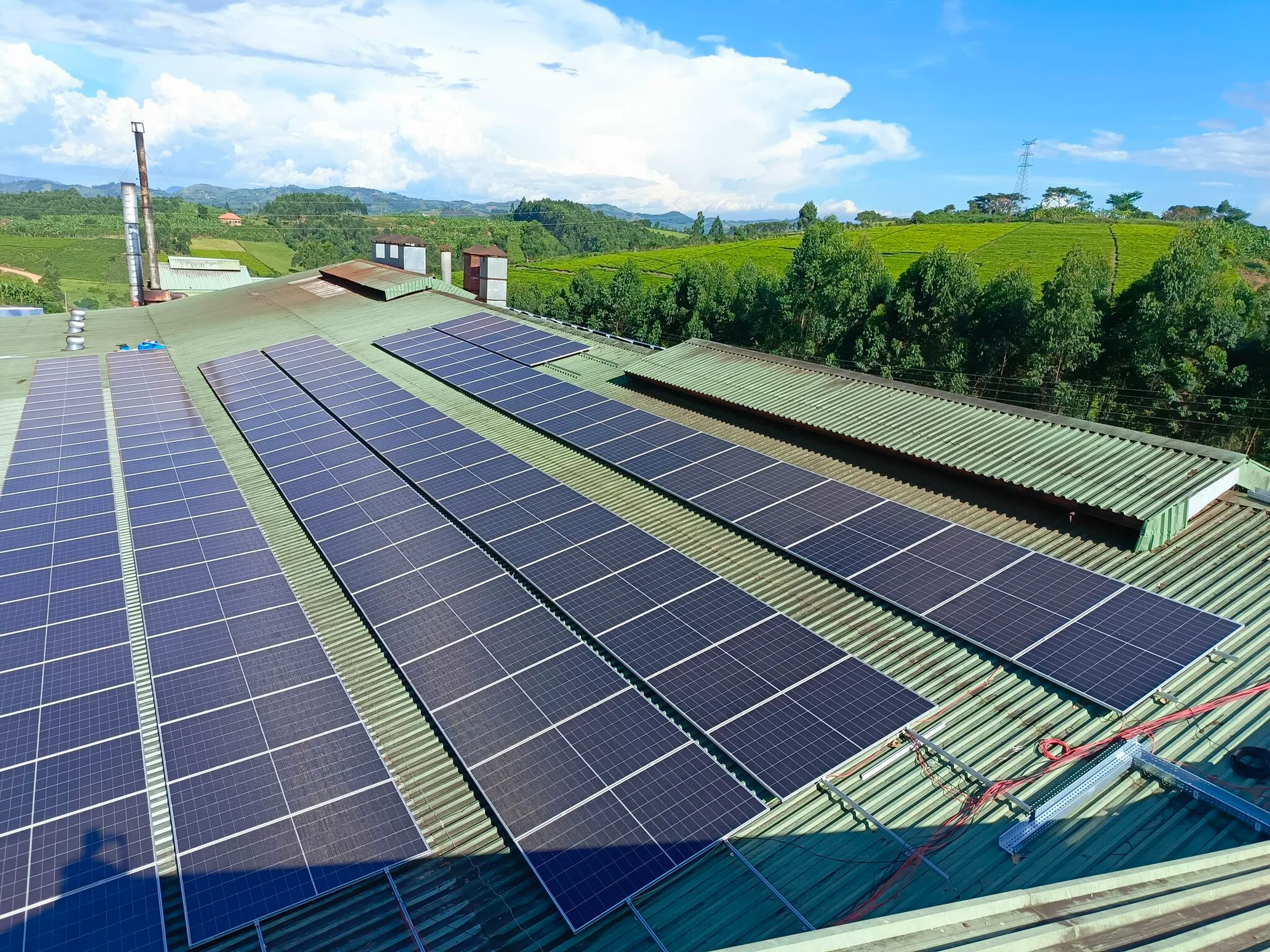 Monitoring dashboard for a solar and battery plant in Uganda